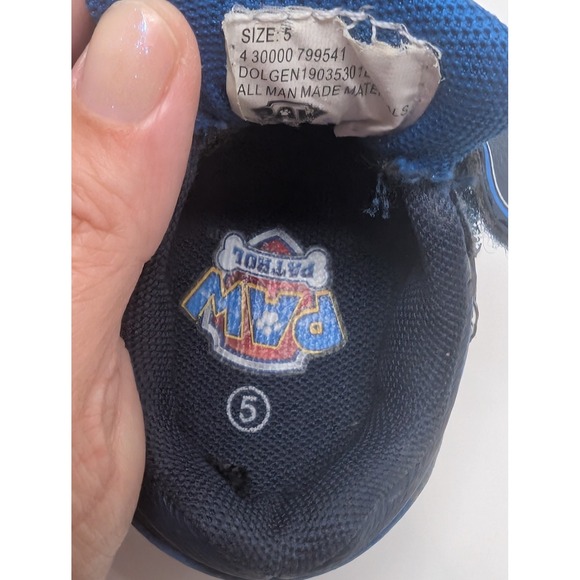 Paw Patrol Chase Marshall Blue Toddler Boys Sneakers Size 5 - Picture 9 of 13